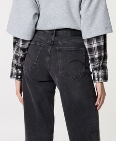 Deck 2.0 High Loose Wmn dames jeans zwart