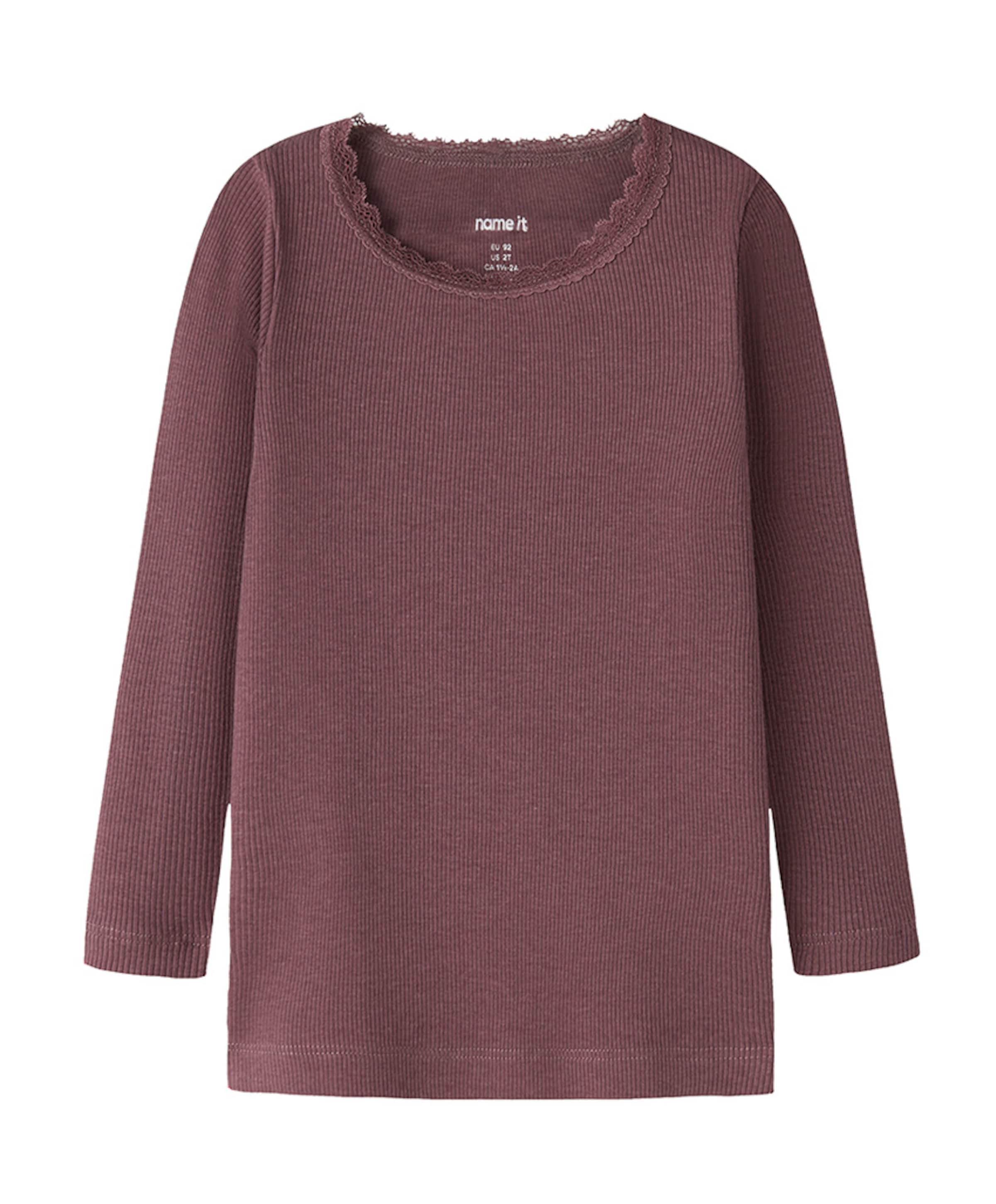 Meisjes longsleeve bordeaux