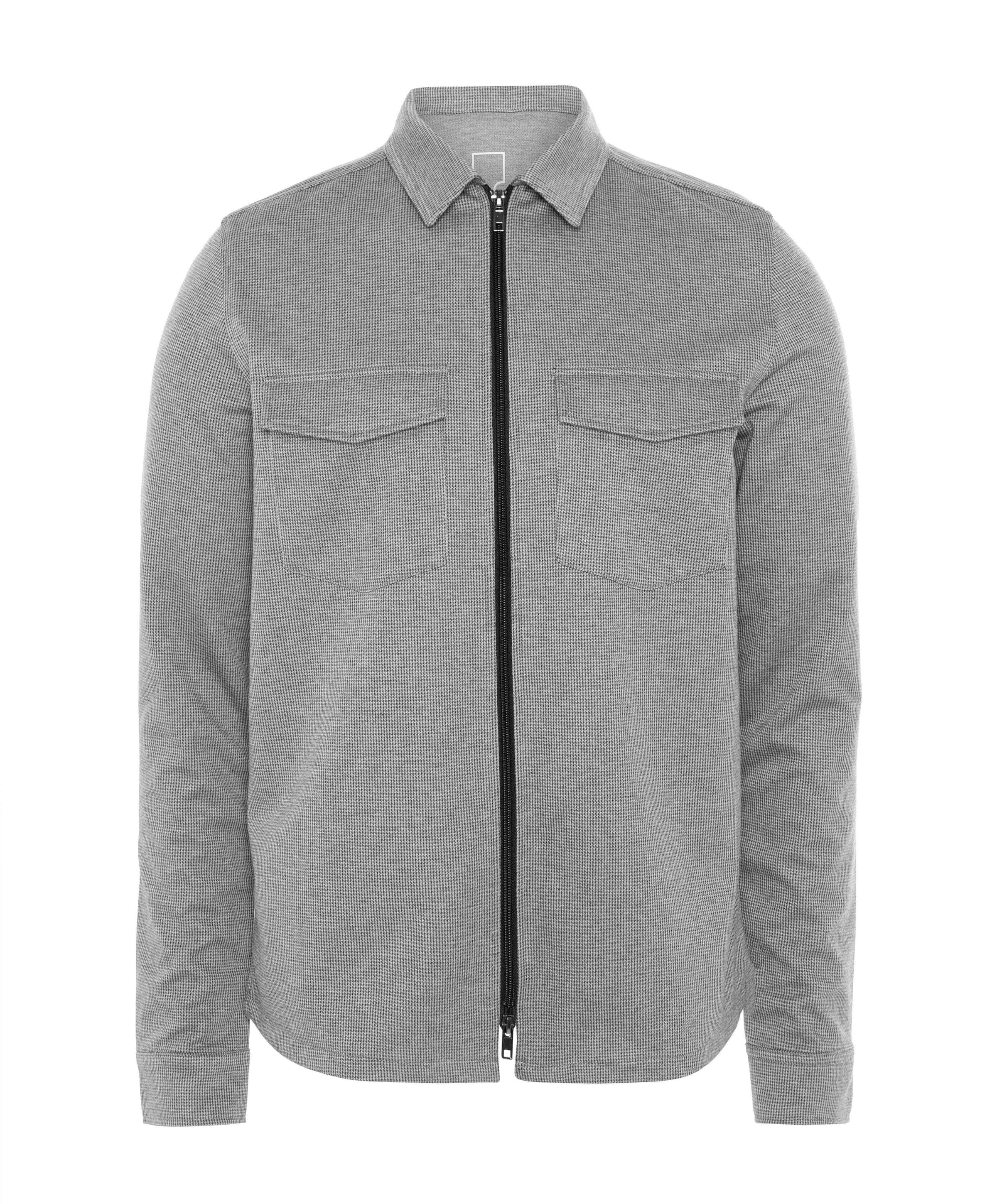 Heren overshirt grijs