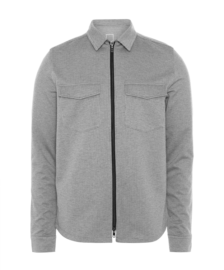 Heren overshirt grijs