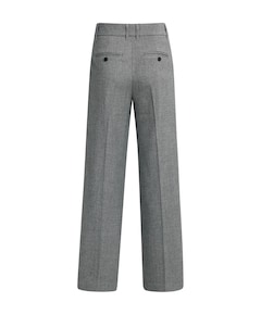 Zachte geweven broek met wijde dames broek grijs
