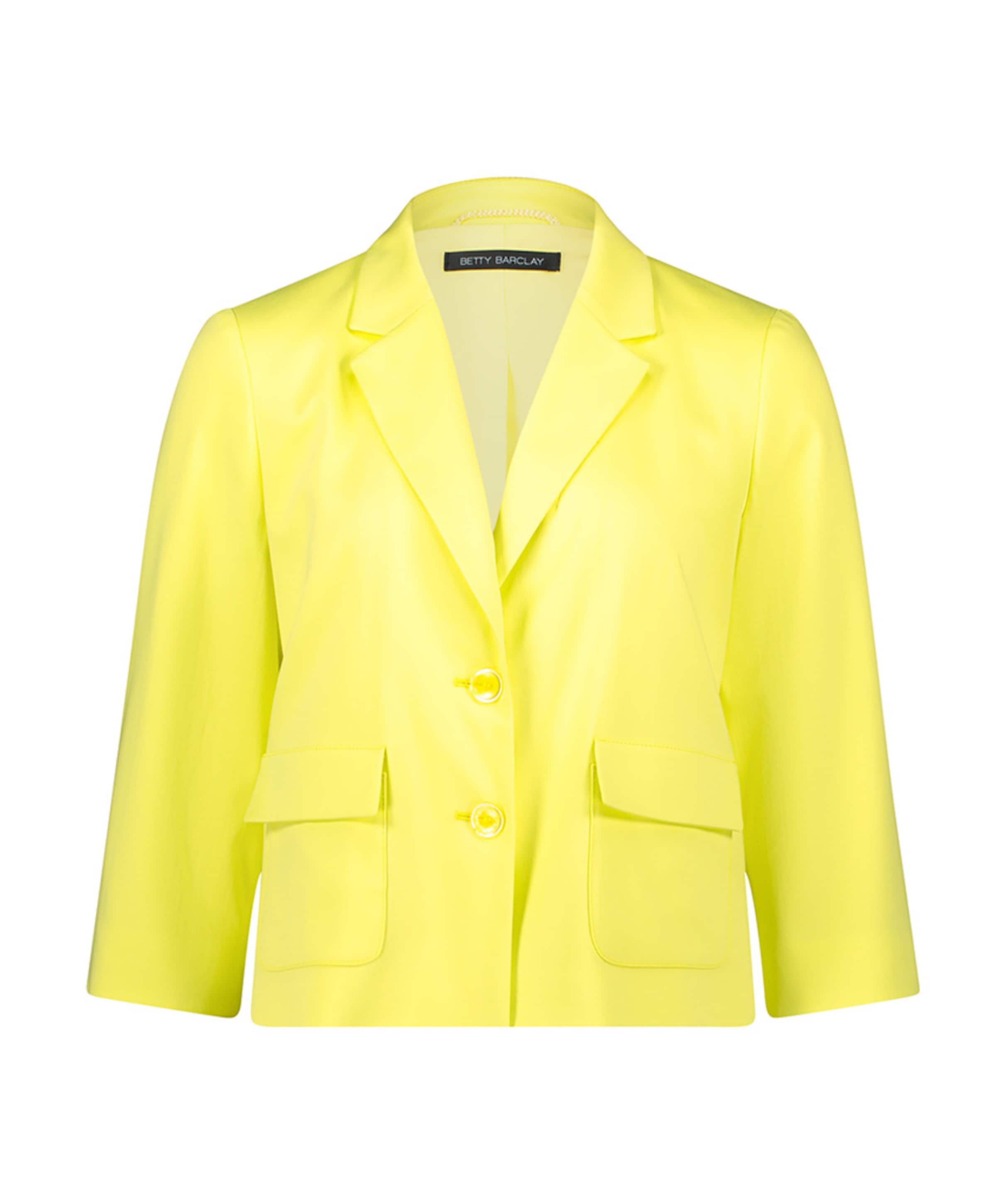 Dames blazer geel