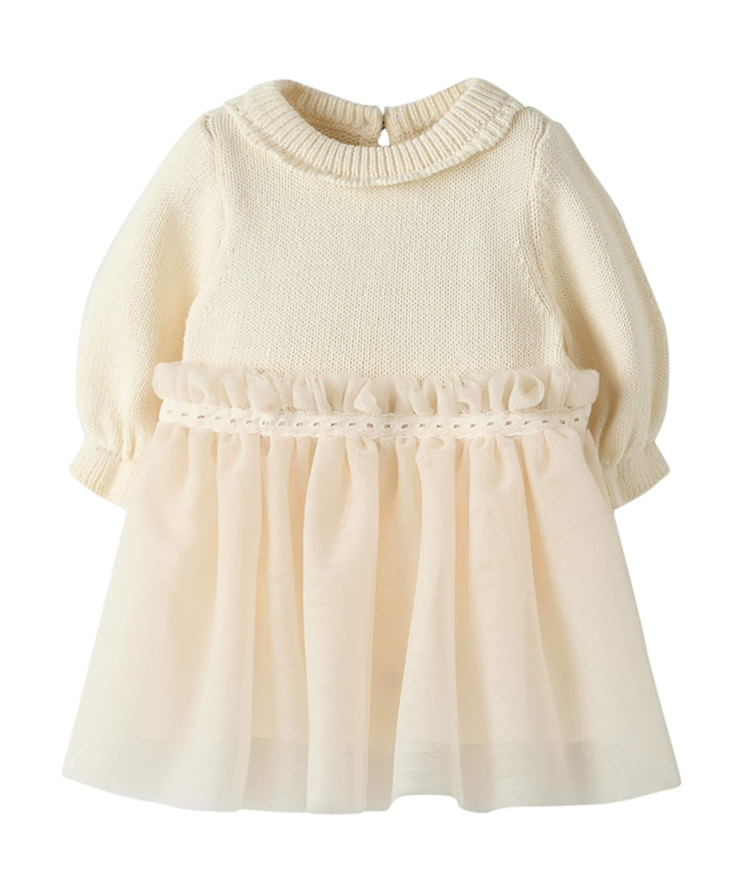 Meisjes jurk ecru