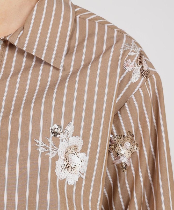 Dames blouse beige