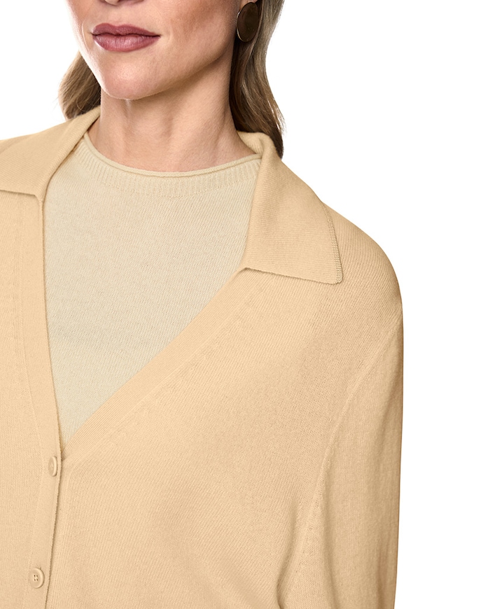 Dames vest geel