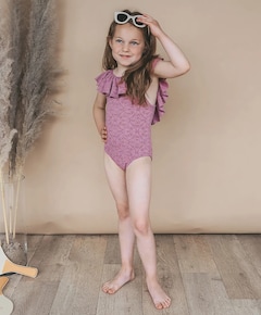 Meisjes badpak paars