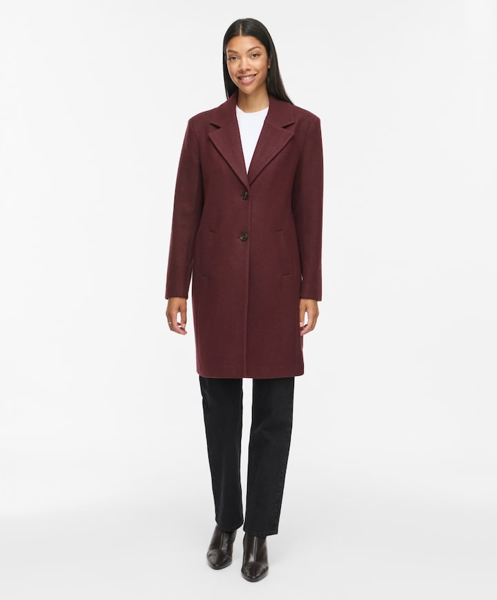 Dames jas bordeaux