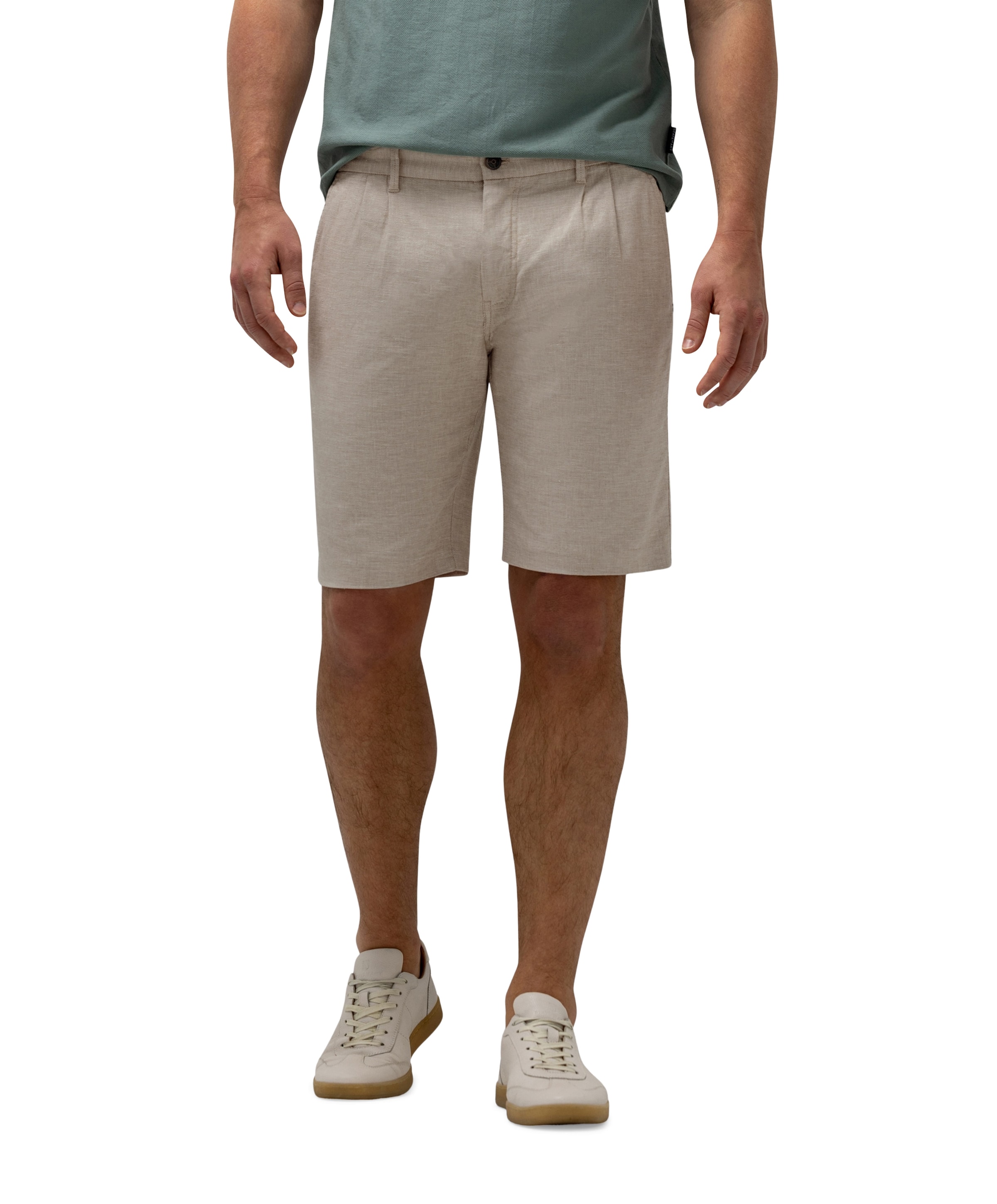 Bermuda Plain heren korte broek beige