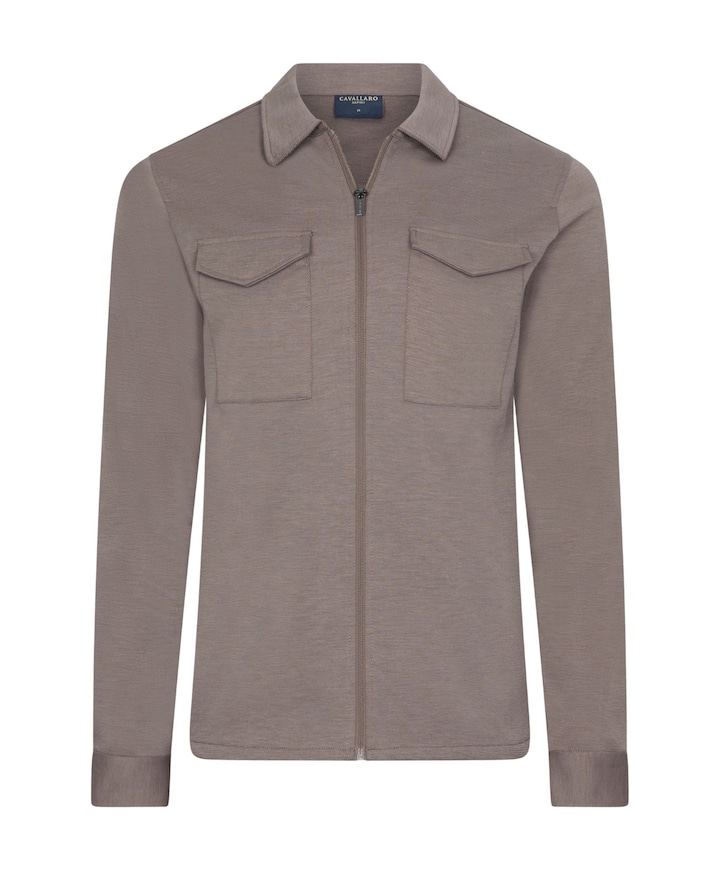Heren overshirt beige