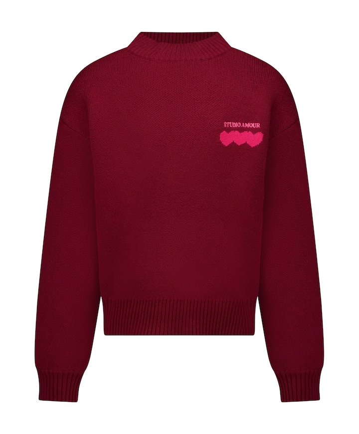 Meisjes trui bordeaux