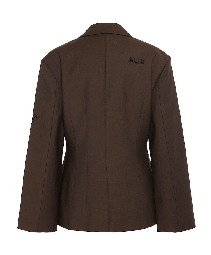 Dames blazer bruin
