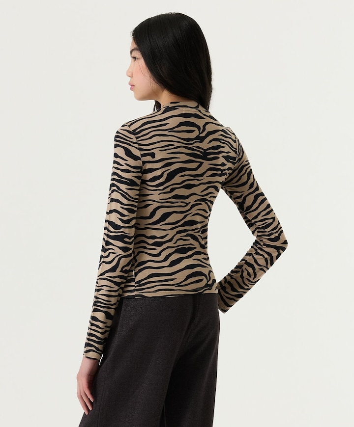 Meisjes longsleeve beige