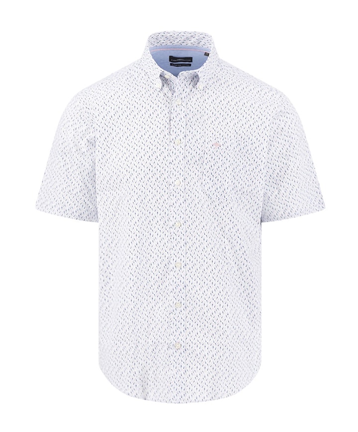 Heren overhemd korte mouw roze