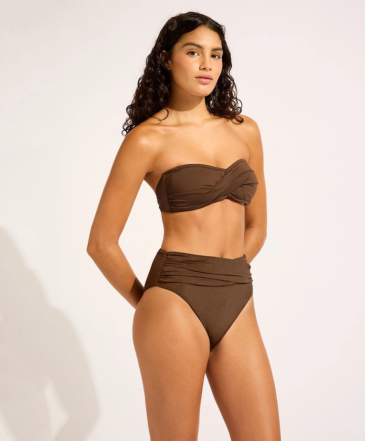 Dames bikinibroekje bruin