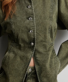 Dames spijkerjas  groen