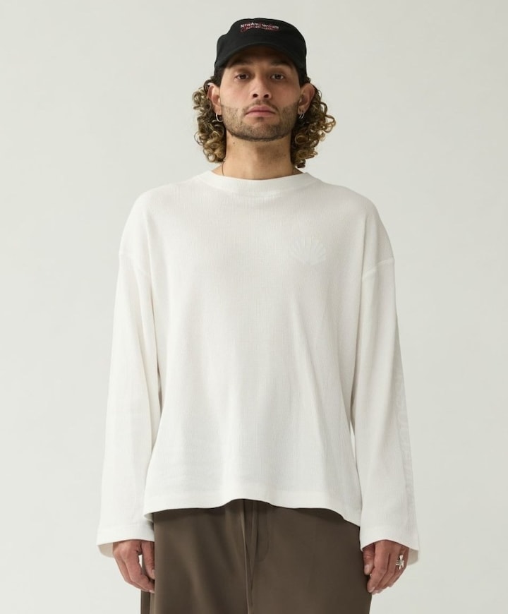Heren longsleeve wit