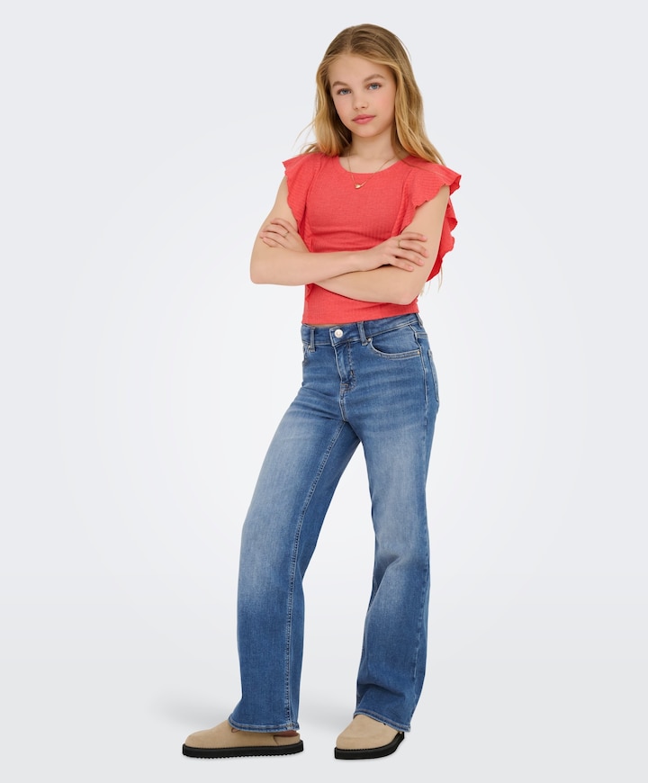 KOGMADISON BLUSH WIDE DNM CRO37 jeans blauw