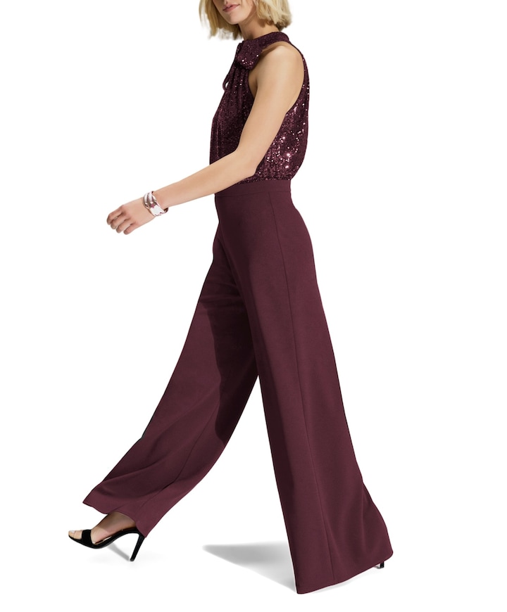 dames jumpsuit bordeaux