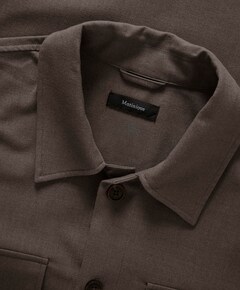 Heren overshirt bruin