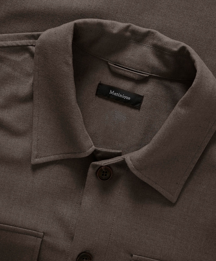 Heren overshirt bruin
