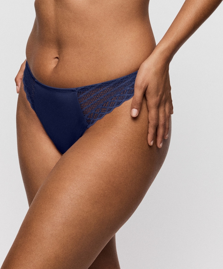 Dames string blauw