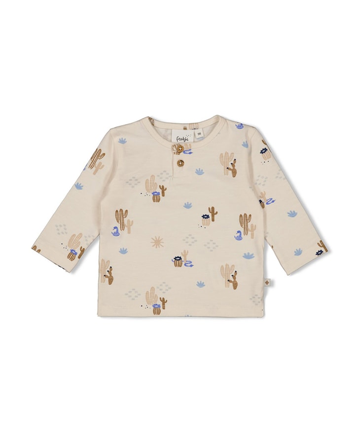 Jongens longsleeve ecru