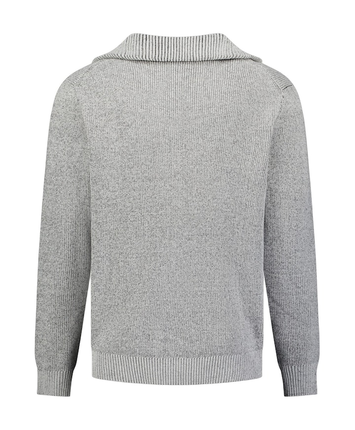 Heren trui met rits beige