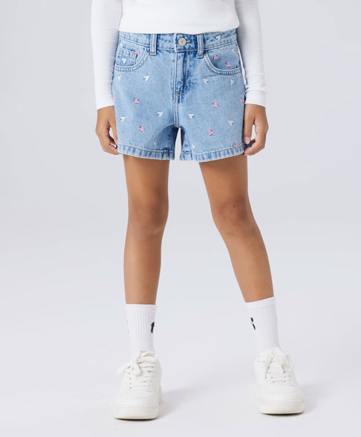 NKFBELLA REG DNM 3674-BE NOO meisjes korte broek blauw