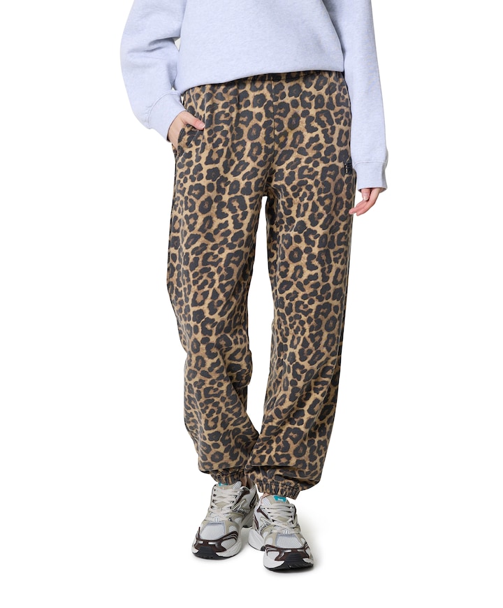 Karter jogger framed monogram dames broek bruin