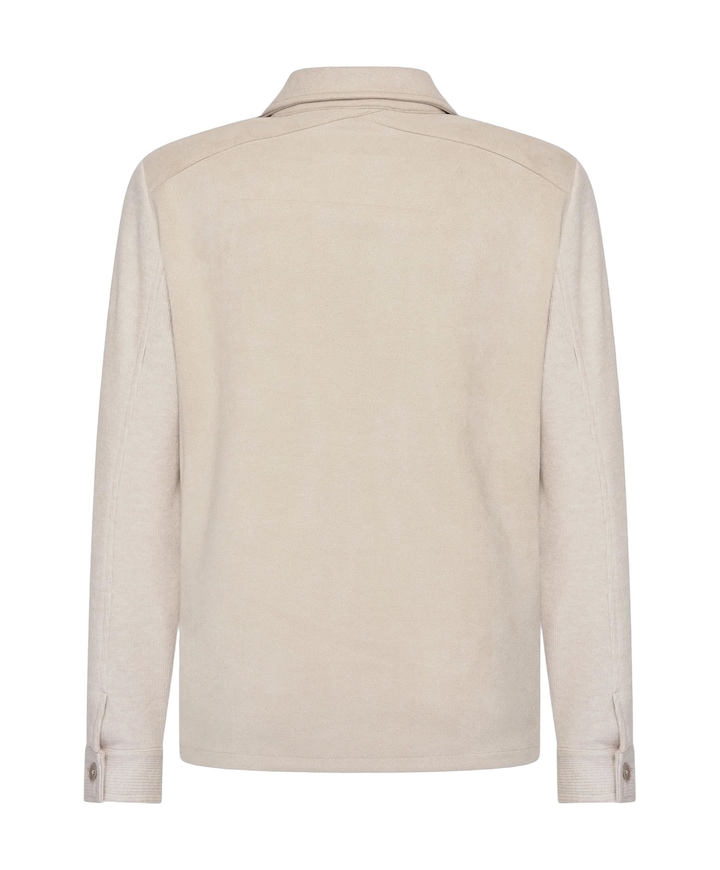 Heren overshirt beige