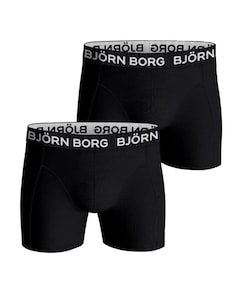 Heren boxershorts 2-pack zwart