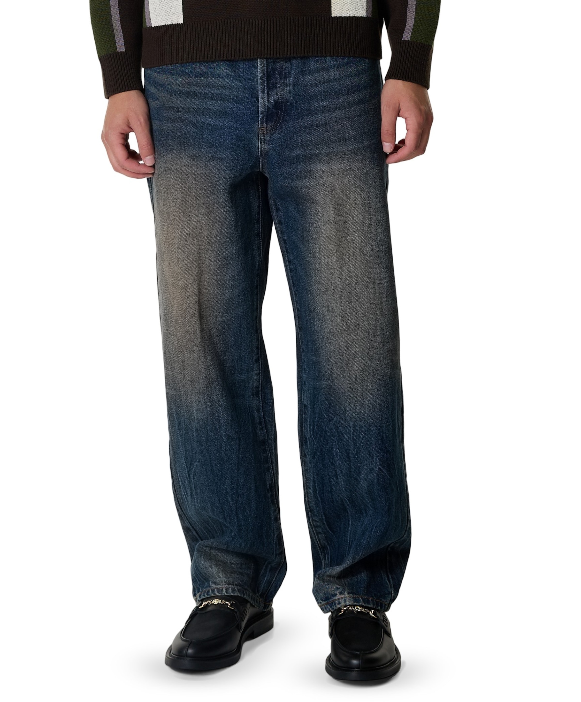 Classic Baggy Denim heren jeans blauw