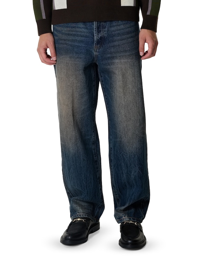 Classic Baggy Denim heren jeans blauw