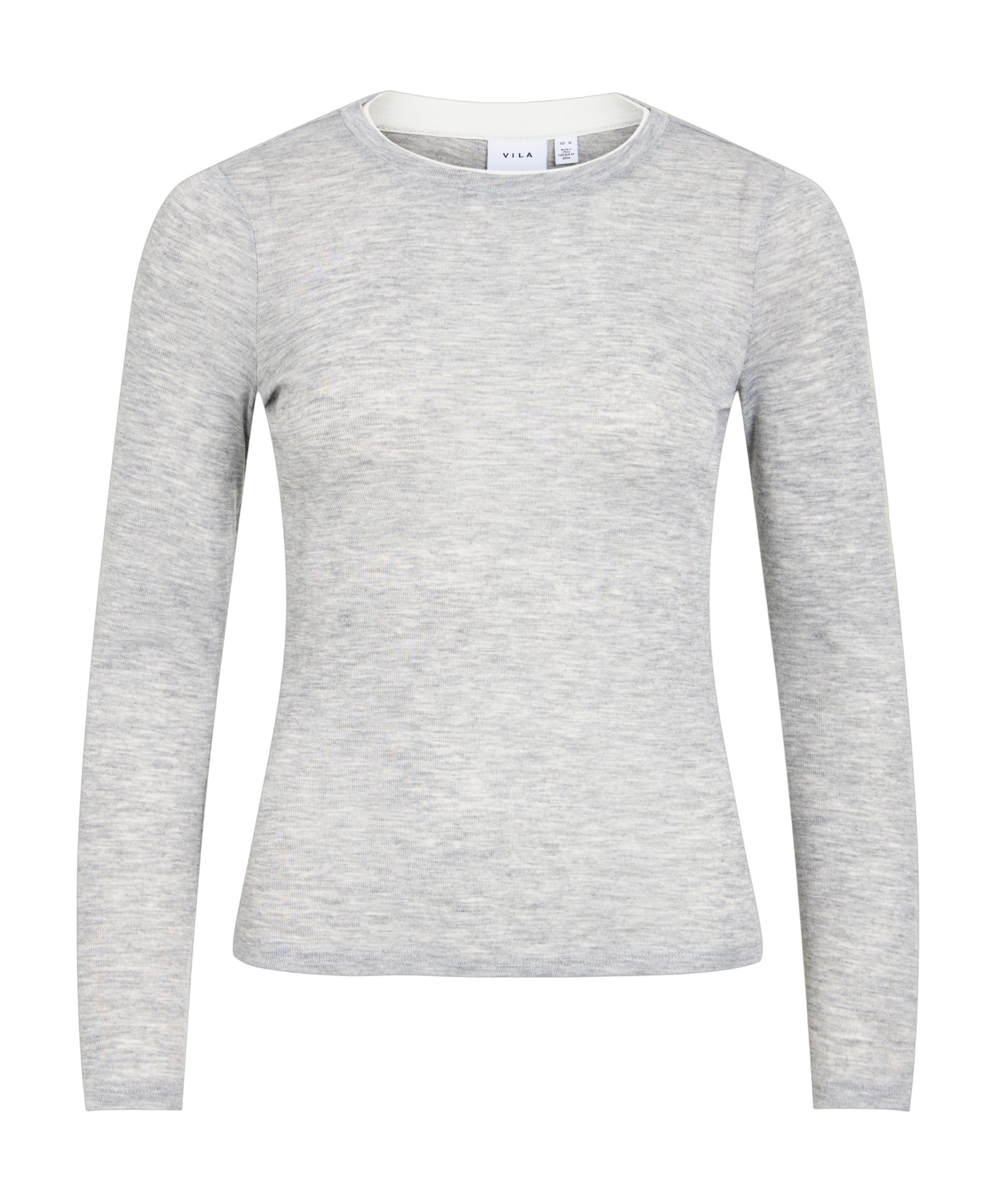 Dames longsleeve grijs