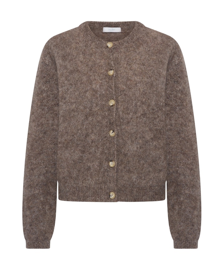 Dames vest bruin