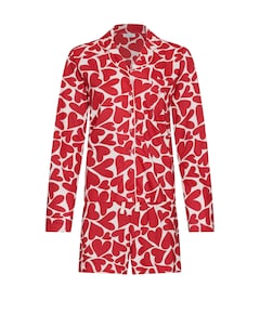 Dames shortama rood