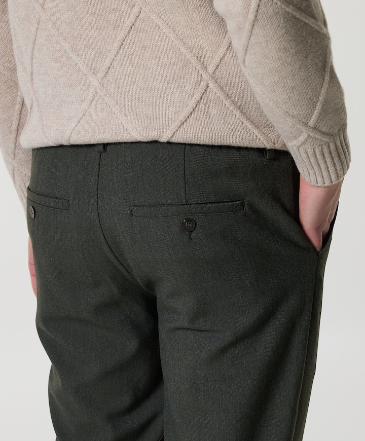 TROUSER CO FLAN RLX L.GREY pantalon grijs