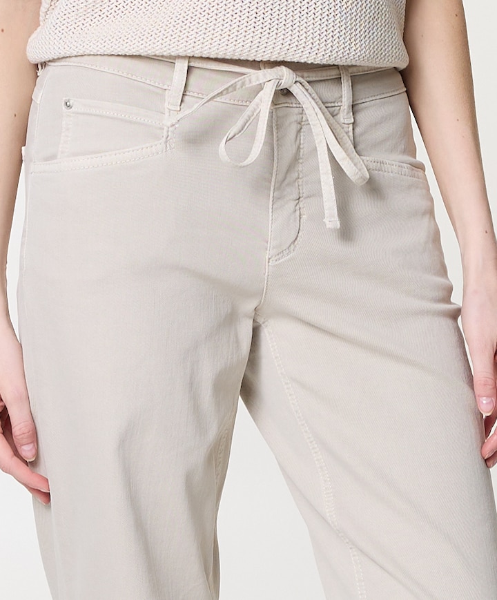 Liv Straight dames jeans beige