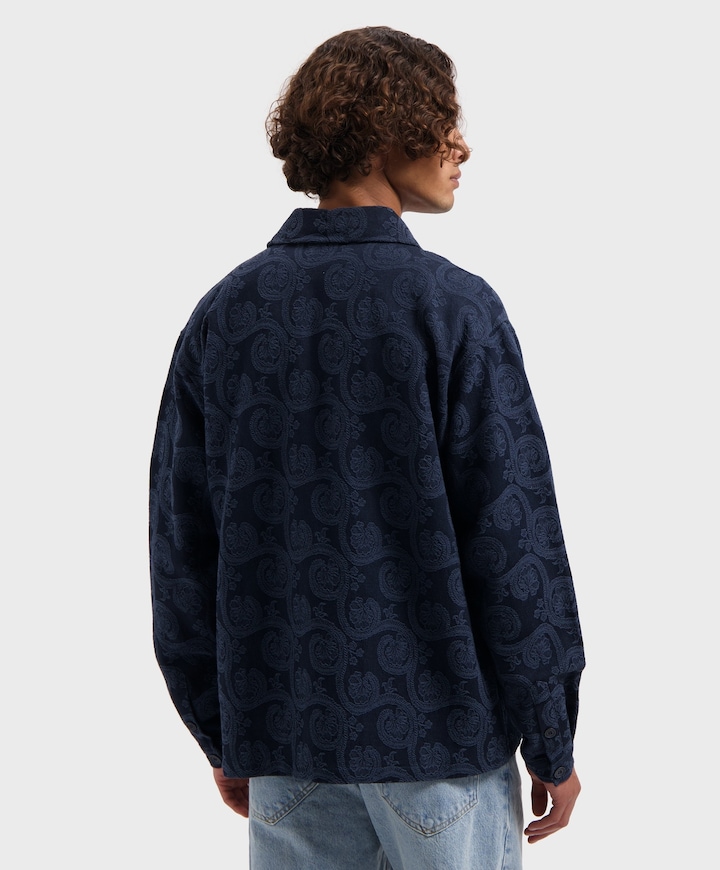Heren overshirt blauw