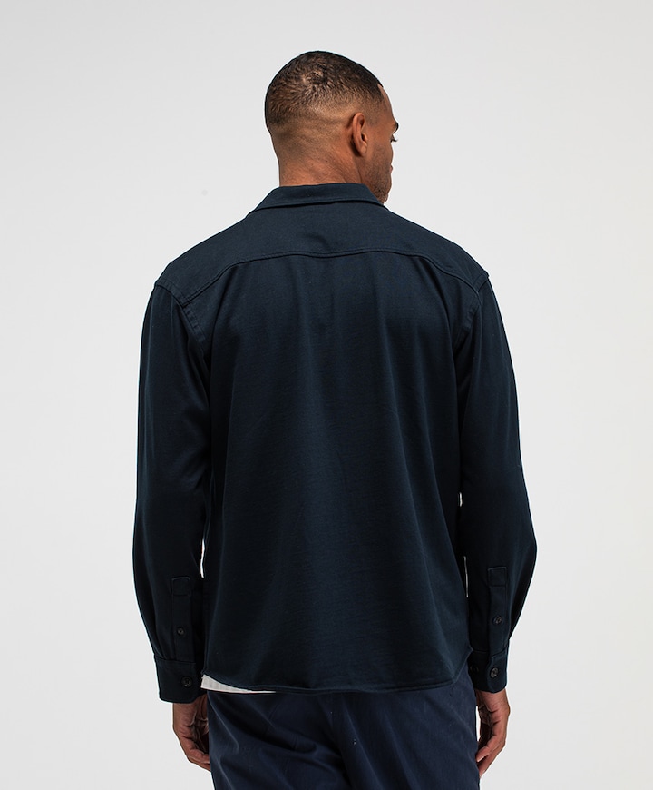 Heren overshirt blauw