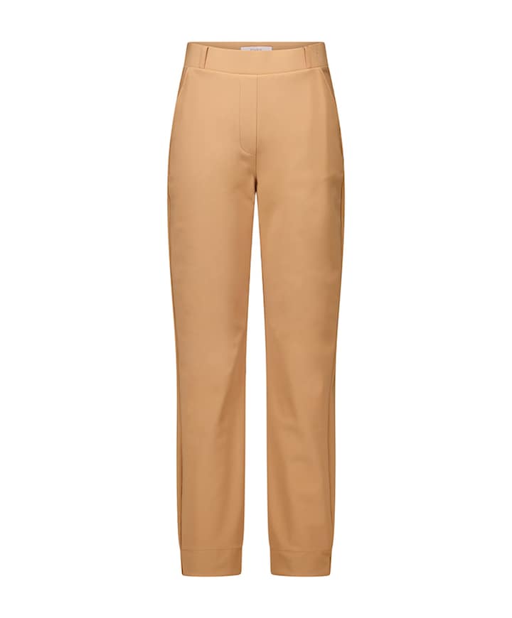 Anne bonded dames broek beige