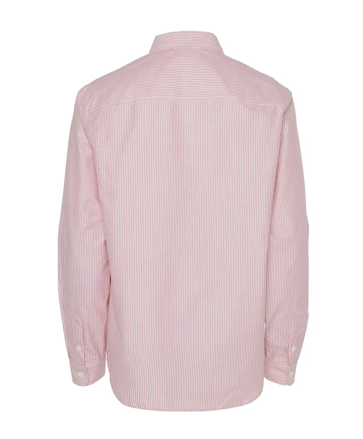 Heren overhemd lange mouw rood