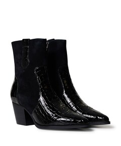 Sibylle dames enkellaarzen zwart