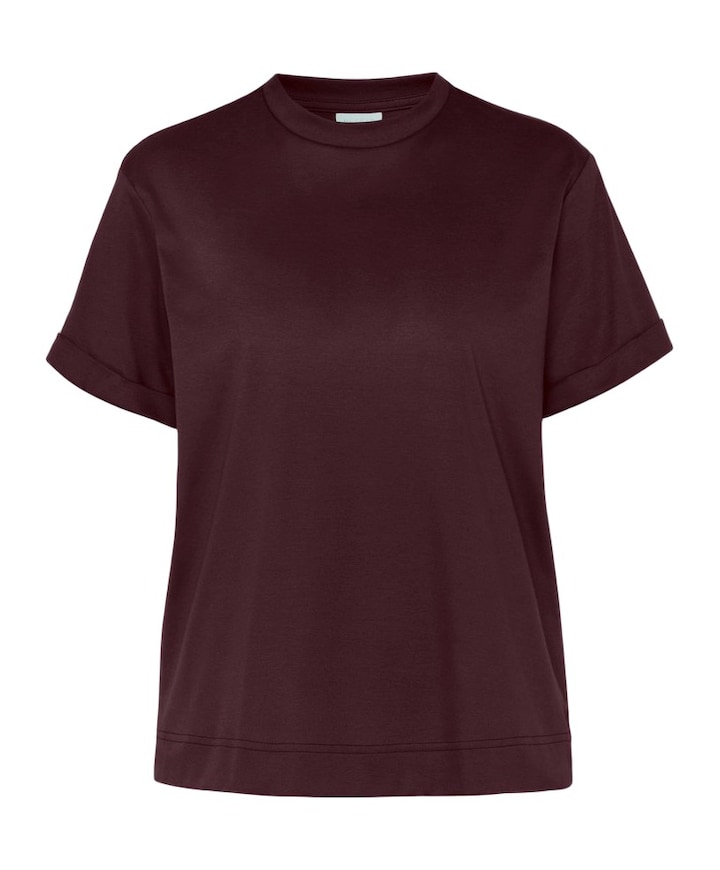 Dames T-shirt bordeaux
