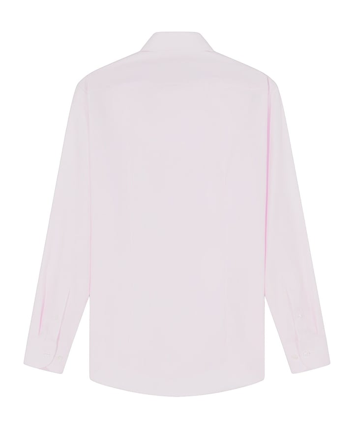 Heren overhemd lange mouw roze