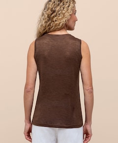Dames top bruin