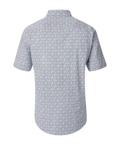 Overhemd korte mouw blauw
