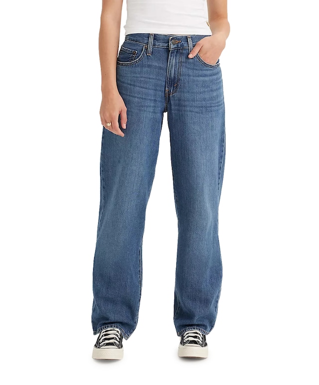 Baggy dad jeans blauw