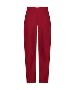 Marlis bonded barrel trousers dames broek bordeaux