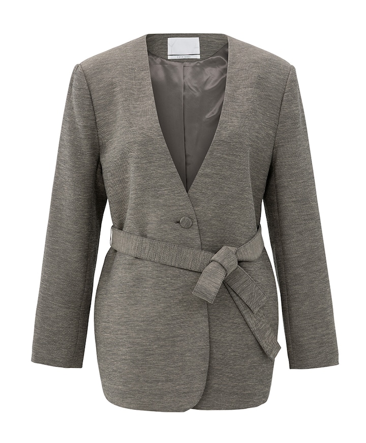 Dames blazer grijs